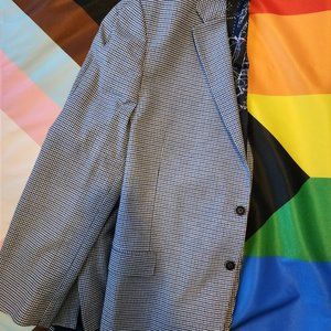 Nautica Men's Check Sportcoat Blazer Suit Jacket - 48R (Blue and Black)